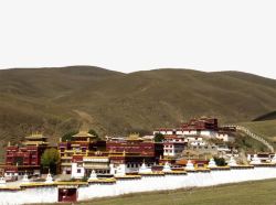 科尔四川喇嘛寺院高清图片