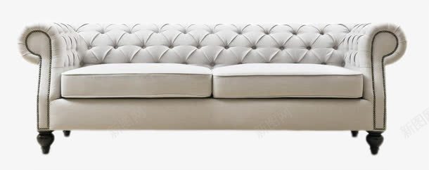 白色简洁欧式双人沙发png免抠素材_新图网 https://ixintu.com 家具 欧式风格 沙发