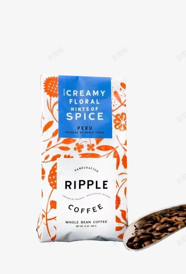 咖啡品牌包装png免抠素材_新图网 https://ixintu.com 产地 包装 口味 咖啡 咖啡因 品牌 橙色 美味 袋装 香浓