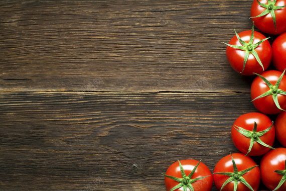 水果蔬菜西红柿木板背景背景
