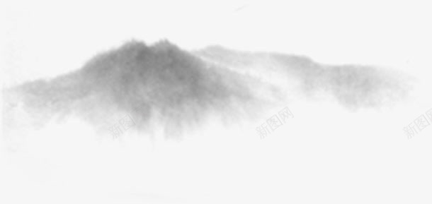 中国风山水画名片png免抠素材_新图网 https://ixintu.com 名片设计 国风 山水 山水画 设计