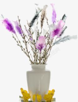 欧式花艺花瓶里的插花高清图片