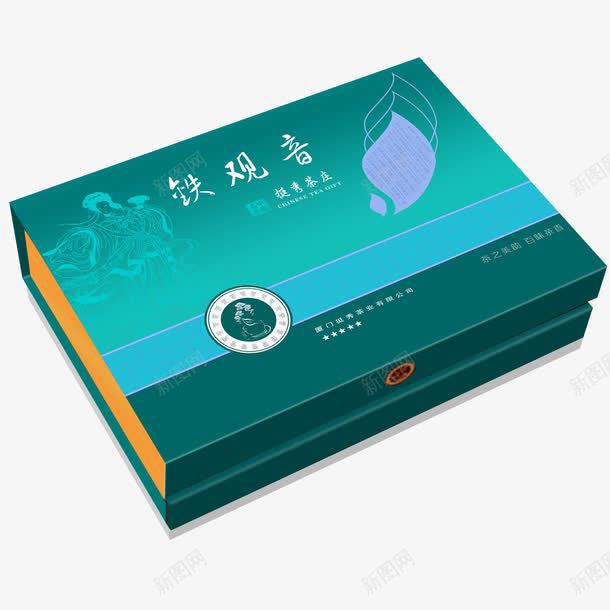 茶叶礼盒psd_新图网 https://ixintu.com 包装模板 包装设计 绿茶 茶叶 铁观音
