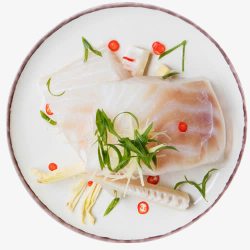 生鳕鱼日式鳕鱼肉鳕鱼块料理海鲜生鲜美高清图片