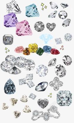 晶莹剔透钻石各种钻石亮晶晶高贵高清图片