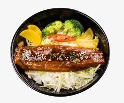 日式咖哩饭蒲烧鳗鱼饭高清图片