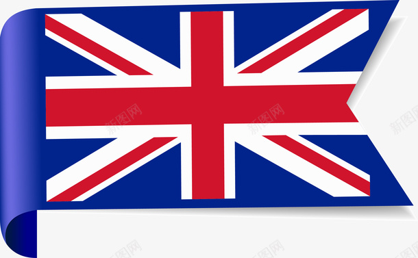 创意英国国旗png免抠素材_新图网 https://ixintu.com 国旗 旗子 矢量旗子 红色 英伦 英国国旗 英国旗 蓝色