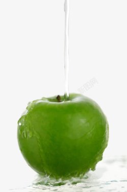 小清新苹果水柱和苹果高清图片