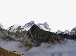 喜马拉雅山顶插图元素素材