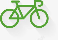 绿色环保自行车生态环境保护图标高清图片