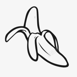 简洁流畅简笔画香蕉高清图片