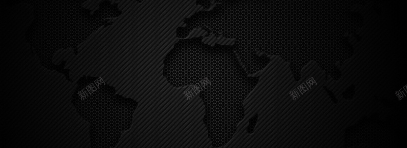 世界地图背景jpg设计背景_新图网 https://ixintu.com 商务 地图 海报banner 科幻 科技 黑色
