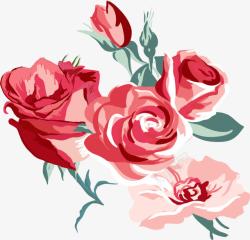 艳丽花卉浪漫花朵装饰图案高清图片