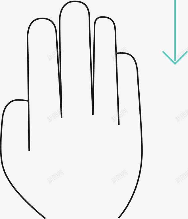 向下滑动的手势图标png_新图网 https://ixintu.com touch touch手势 上下滑动 动动手指 图标 圆环 手势 手势图标 手指 扫描 滑动 点击 箭头 触屏 触屏手势 高科技