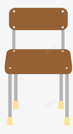 手绘椅子转椅PNG学校教师学生椅子高清图片