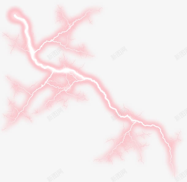 红色雷电png免抠素材_新图网 https://ixintu.com 天气 气候 闪电 雷电