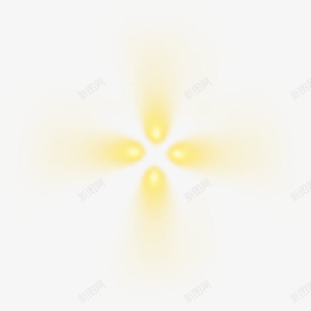黄色发光瞄准光效png免抠素材_新图网 https://ixintu.com 发光 瞄准 黄色