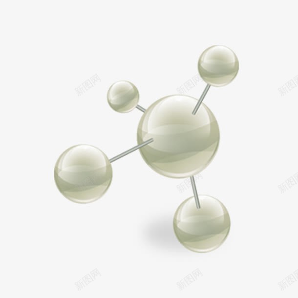 圆点折线链接png免抠素材_新图网 https://ixintu.com 分子式 化学式 圆点 折线