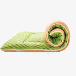 多层海绵床垫绿色单人海绵榻榻米高清图片