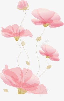 粉红色的花免抠图片素雅花卉高清图片