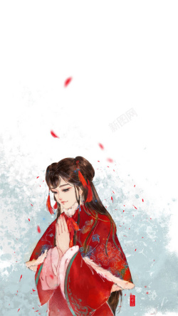 意境美女图片唯美古典浪漫美女H5图高清图片