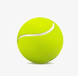 培训班海报简约黄色立体网球高清图片