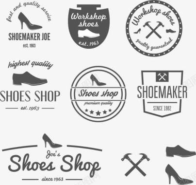 女鞋复古logo图标图标