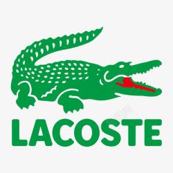 矢量绿色的鳄鱼法国鳄鱼标志矢量图图标高清图片