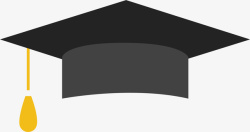 简约博士帽毕业季黑色博士帽高清图片