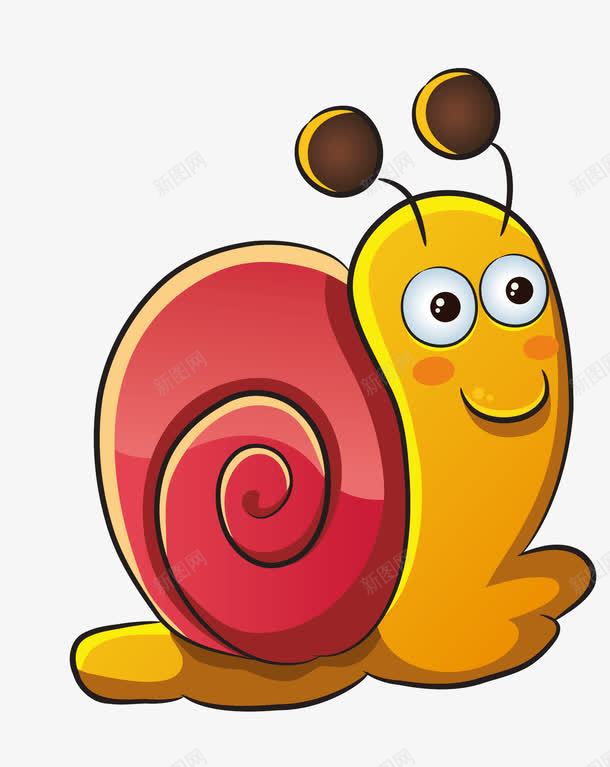 手绘蜗牛png免抠素材_新图网 https://ixintu.com 卡通 手绘 爬行动物 生物 蜗牛 蜗牛的房子