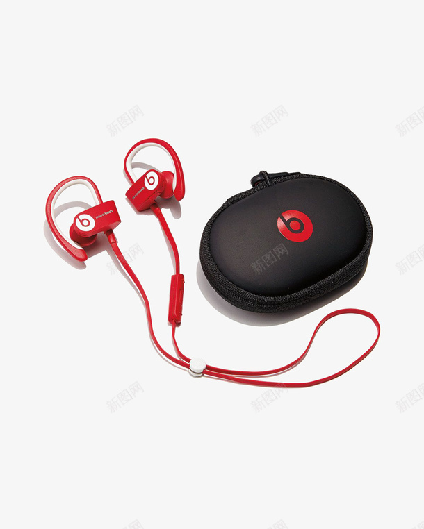 入耳式耳机png免抠素材_新图网 https://ixintu.com Beats HIFI耳机 红色耳机 运动耳机 运动耳机跑步挂耳式