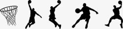 篮球运动员矢量篮球高清图片