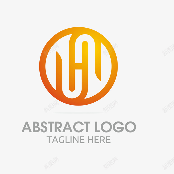 圆形创意渐变logo图标png_新图网 https://ixintu.com logo 创意 变化 圆形 弧形 橙色 渐变 精美 设计感