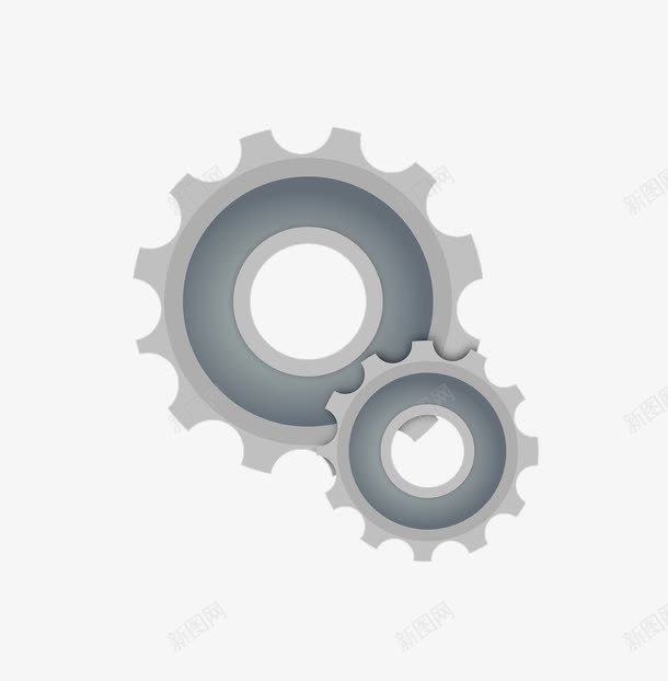 灰色齿轮png免抠素材_新图网 https://ixintu.com 灰色 设置 转动 轴承 齿轮