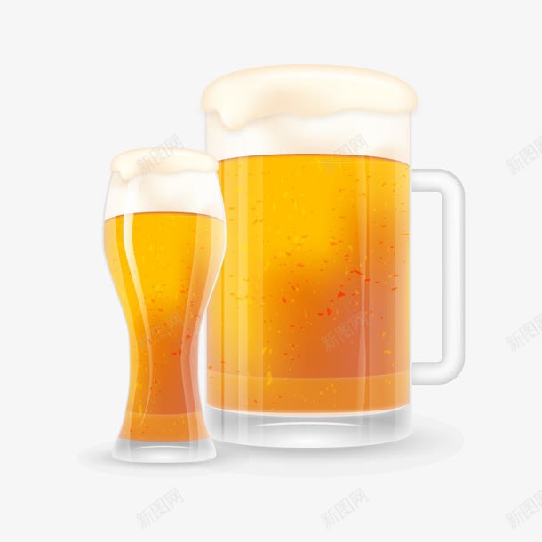 啤酒png免抠素材_新图网 https://ixintu.com 啤酒 啤酒杯 啤酒沫 啤酒花 沫 饮料