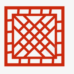 菱形棱格屏风中国红正方菱形格子高清图片