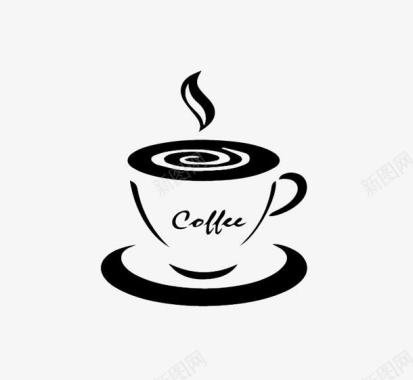 简约风格咖啡logo标志装饰图案图标图标