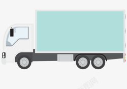 蓝色的货车货车矢量图高清图片