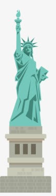 自由女神像png免抠素材_新图网 https://ixintu.com 卡通 美国 自由女神 雕像