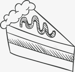 线描背景EPS矢量线描蛋糕矢量图图标高清图片