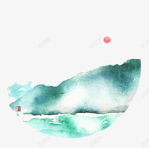 水彩山水png图片免费下载 素材7xiqawqje 新图网 水彩山水png图片免费下载 素材7xiqawqje 新图网