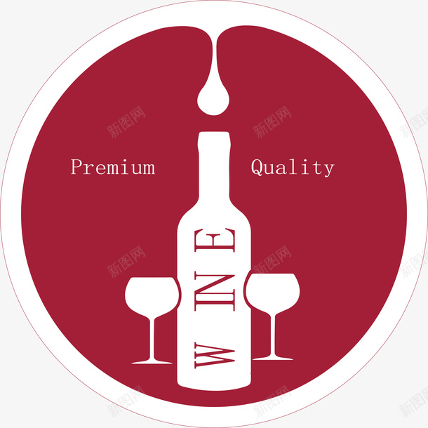 卡通酒类logo矢量图图标ai_新图网 https://ixintu.com 创意 红酒 红酒设计 聚会 酒类logo 饮品 矢量图