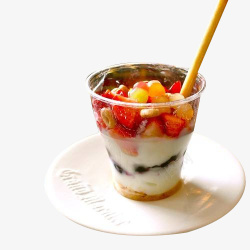 凤梨味酸奶草莓芒果乳制品高清图片