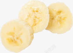 香蕉装饰切开的香蕉高清图片
