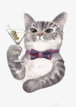 波旁威士忌猫咪高清图片