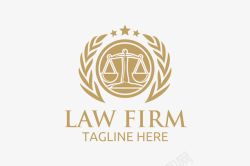法律的天平淡黄色的天平logo矢量图图标高清图片