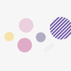 紫色圈圈圈圈装饰图案图标高清图片