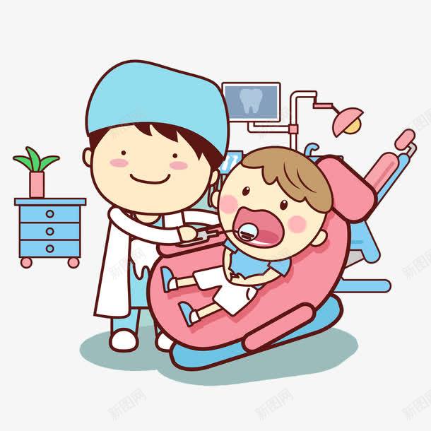 卡通牙医png免抠素材_新图网 https://ixintu.com 儿童牙齿 医用素材 卡通 口腔健康 牙医 牙膏素材 牙齿 身体健康