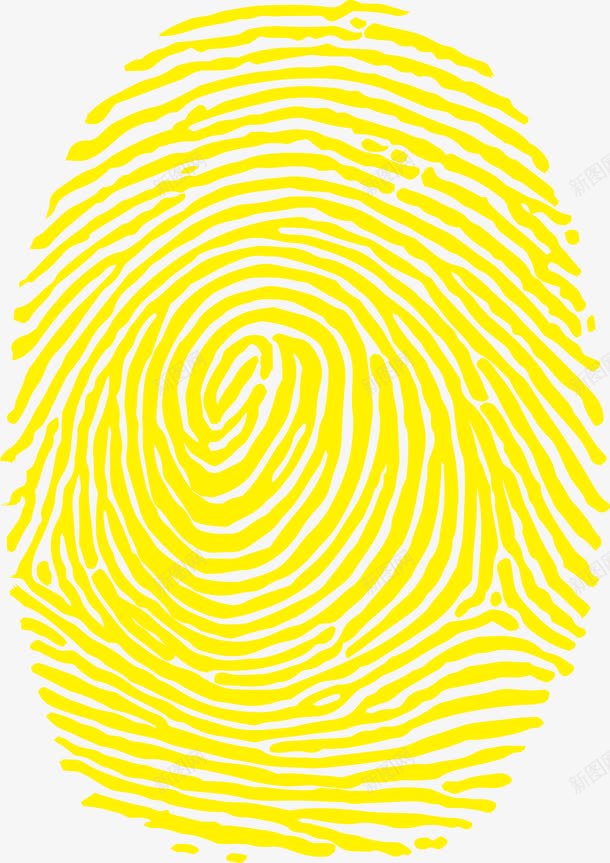 黄色指纹png免抠素材_新图网 https://ixintu.com 创意指纹 可爱指纹 扫描元素 扫描指纹 指纹 指纹元素 指纹扫描 矢量指纹素材