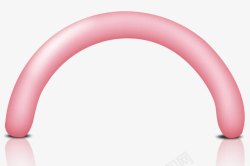 粉色气球圆弧素材